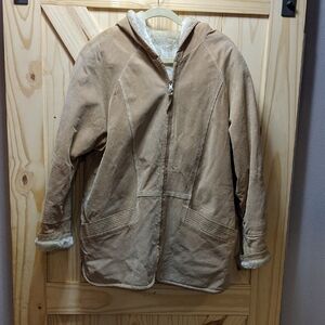 WINLIT Suede Reversible Unisex Coat